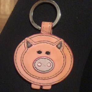 Coach Pig Keychain